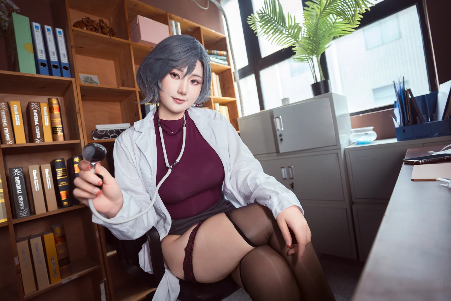 星澜 - No.051 保健室的失格医生 [68P,2V-1.54GB] tg@simisebaisi 【丝足阁】012.webp